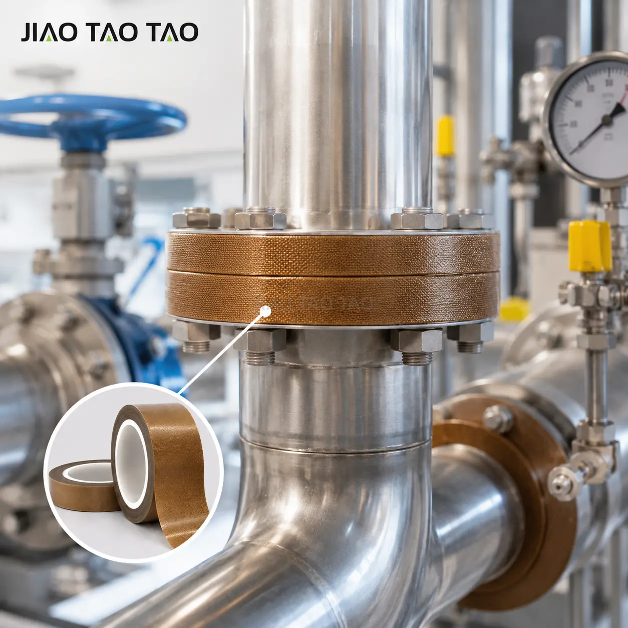 PTFE Adhesive Tape with Release Paper for Machinery & Equipment Protection